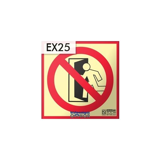 Implaser NEM KIJÁRAT / NO EXIT - Tűzvédelmi jel