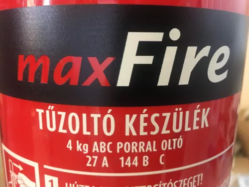 4kg kg-os porral oltó ABC tüzekre 27A 144B C maximális teljesítmény - maxFire 