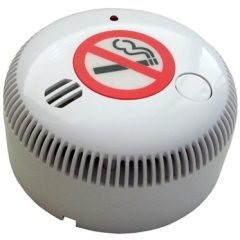 Cigarettafüst érzékelő, önállós működés, hang- és fényjelzés, elemes, 9 VDC.