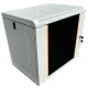 TechSon 540 x 400 mély 9U magas, fali 19"-os rackszekrény, üveg ajtó, fehér
