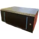 TechSon 600 × 450 mély 4U magas, fali 19"-os rackszekrény, üveg ajtó, fekete