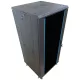 TechSon 600 x 600 mély 27U magas, álló 19"-os rackszekrény, üveg ajtó, fekete