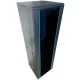 TechSon 600 × 600 mély 42U magas, álló 19"-os rackszekrény, üveg ajtó, fekete
