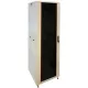 TechSon 600 × 600 mély 42U magas, álló 19"-os rackszekrény, üveg ajtó, szürke