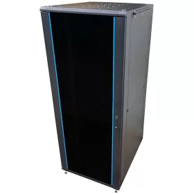  TechSon 800 x 1000 mély 42U magas, álló 19"-os rackszekrény, üveg ajtó, fekete
