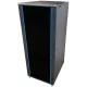 TechSon 800 x 1000 mély 42U magas, álló 19"-os rackszekrény, üveg ajtó, fekete