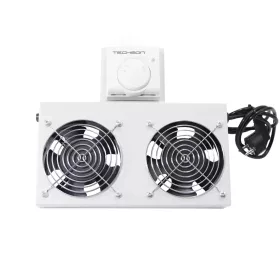   Techson Ventilátor modul, 2 ventilátor, analóg termosztát, 19"