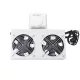 Techson Ventilátor modul, 2 ventilátor, analóg termosztát, 19"