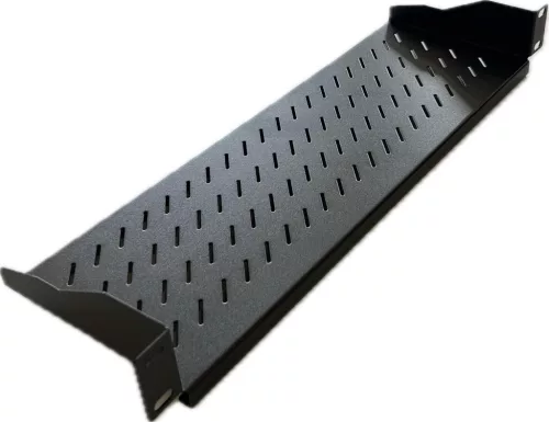 TechSon tálca 19"-os rackszekrényhez, perforált, 1U magas, 150 mm mély