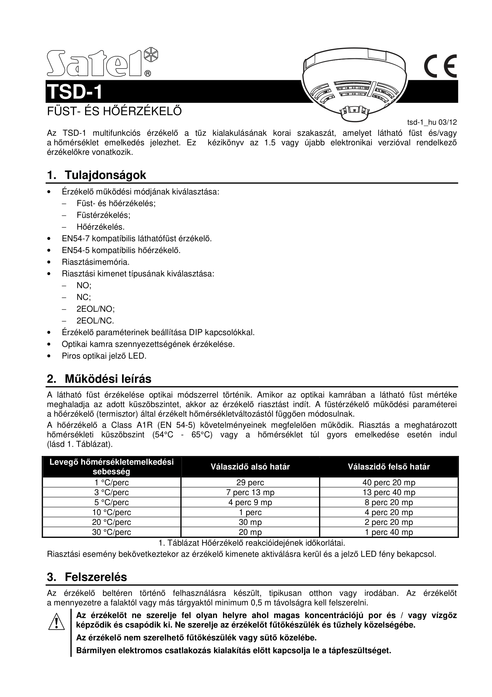 TSD-1 manual page1