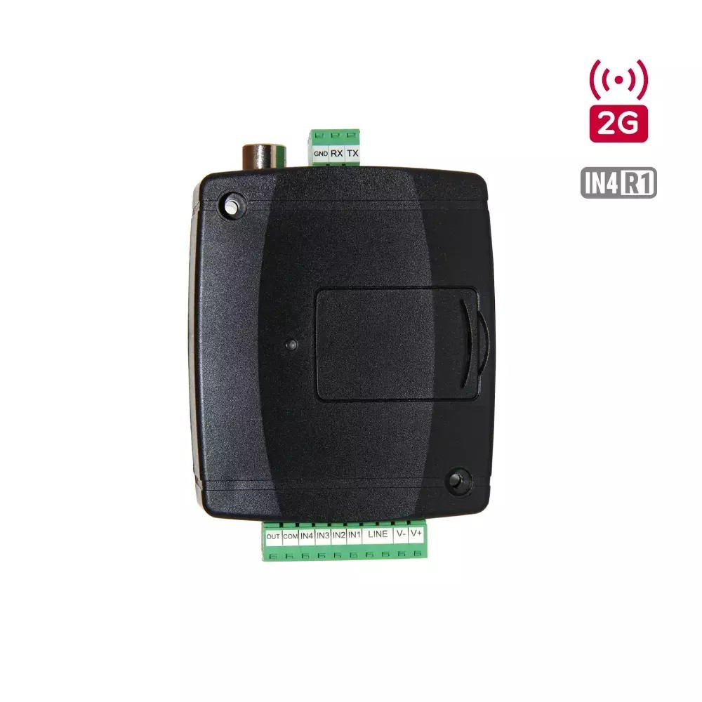 TELL Adapter2-2G-IN4-R1 Adapter2 2G kommunikátor, 4 zónabemenet, 1 relés kimenet, KA0288