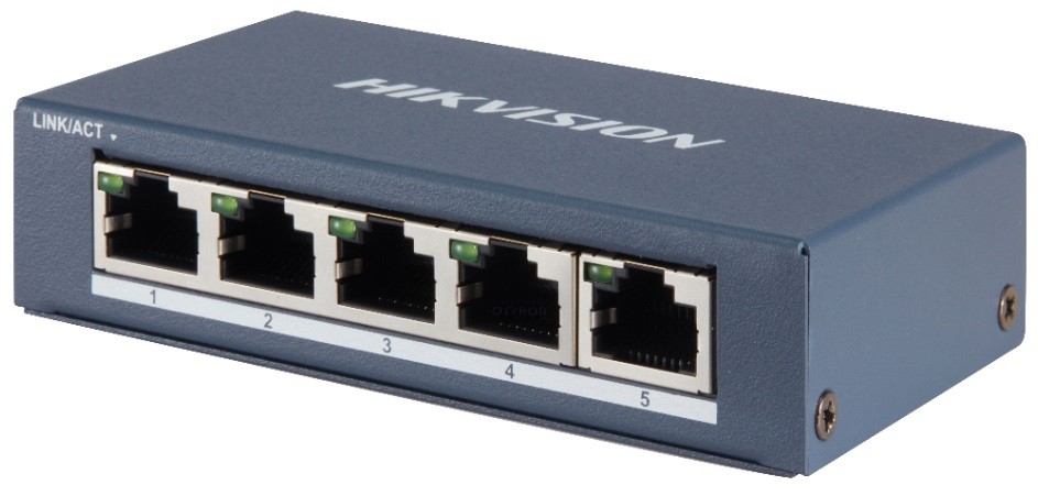 Hikvision DS-3E0505-E 5 portos Gbit switch